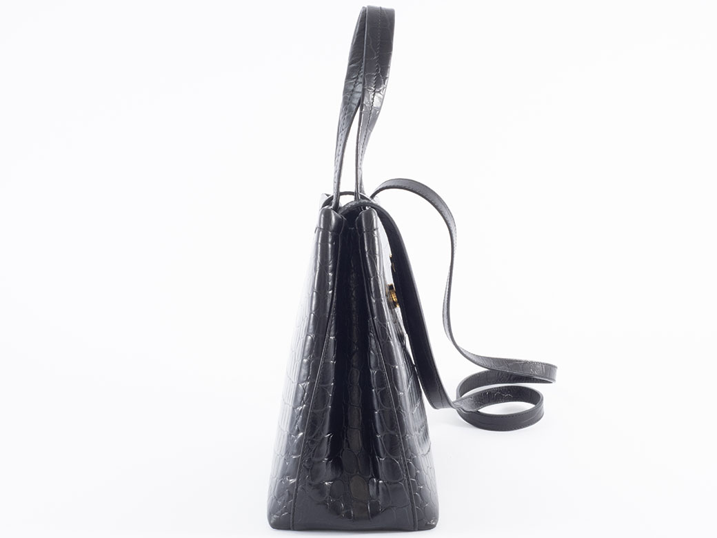 FERRAGAMO（フェラガモ） サルヴァトーレ クロコ型押し ヴァラ 2WAY  