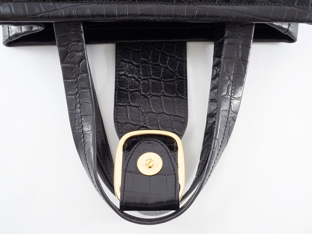 FERRAGAMO（フェラガモ） サルヴァトーレ クロコ型押し ヴァラ 2WAY