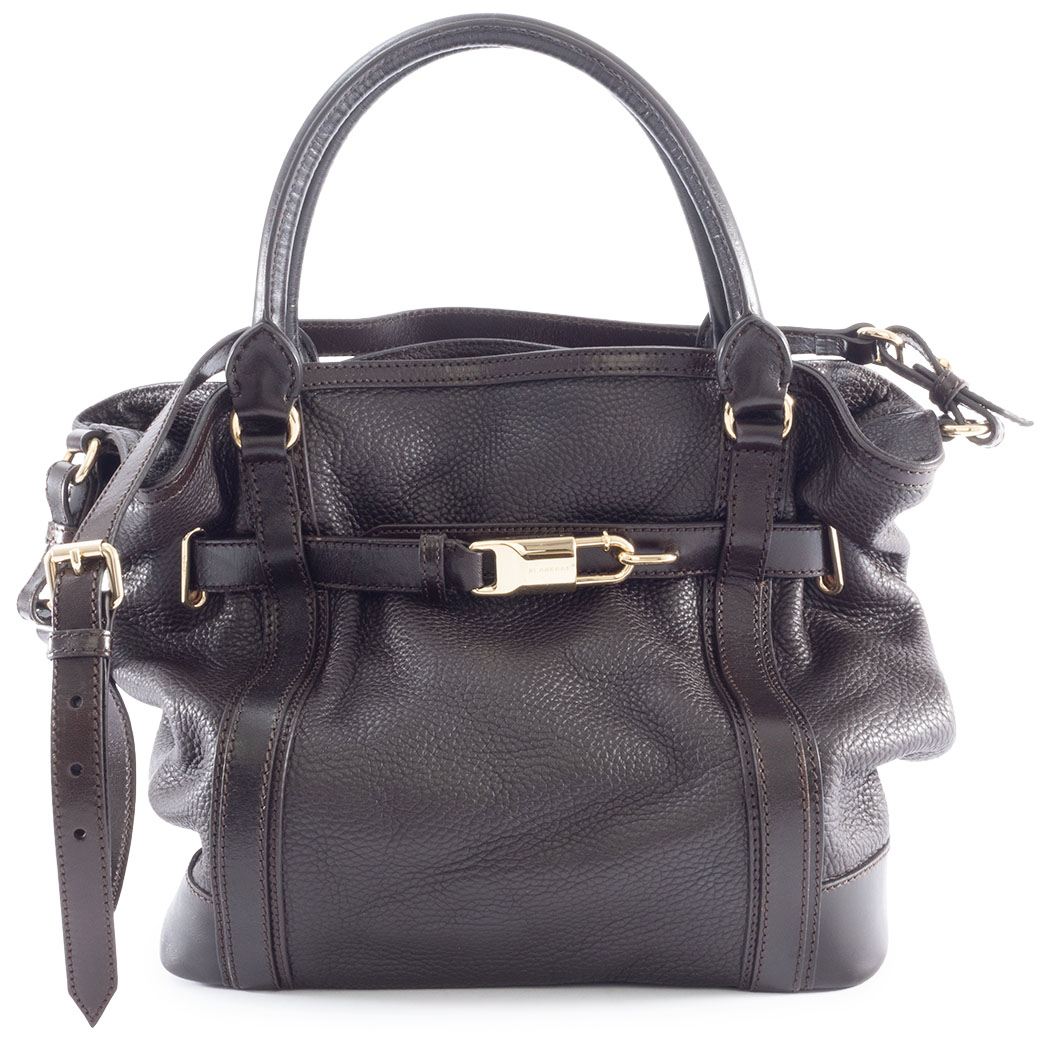 Burberry レザー2wayハンドバッグ BURBERRY（バーバリー） レザー 2WAY ハンドバッグ 3801215 ブラウン