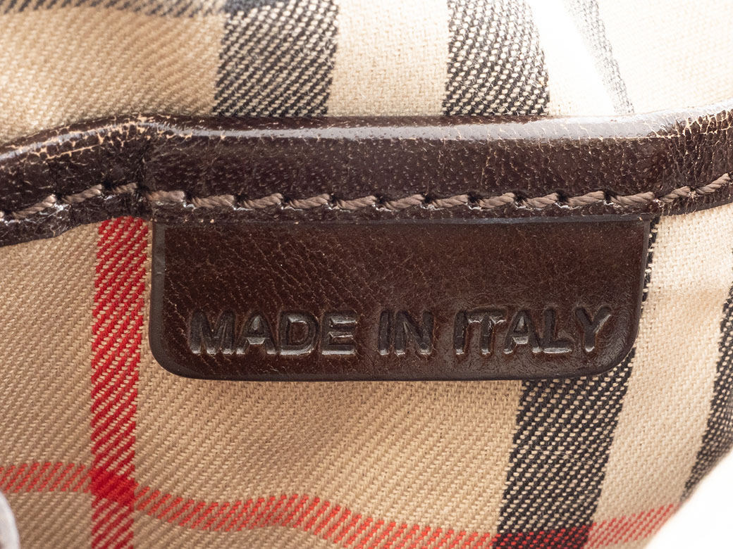 BURBERRY（バーバリー） レザー 2WAY ハンドバッグ 3801215 ブラウン