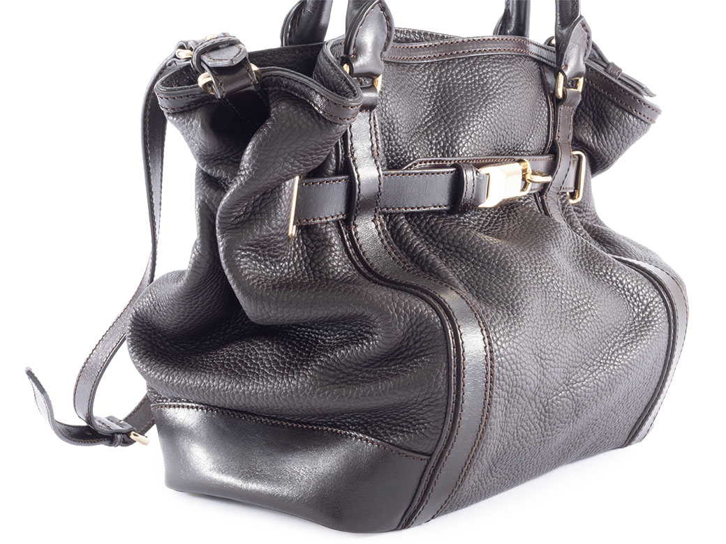 BURBERRY（バーバリー） レザー 2WAY ハンドバッグ 3801215 ブラウン