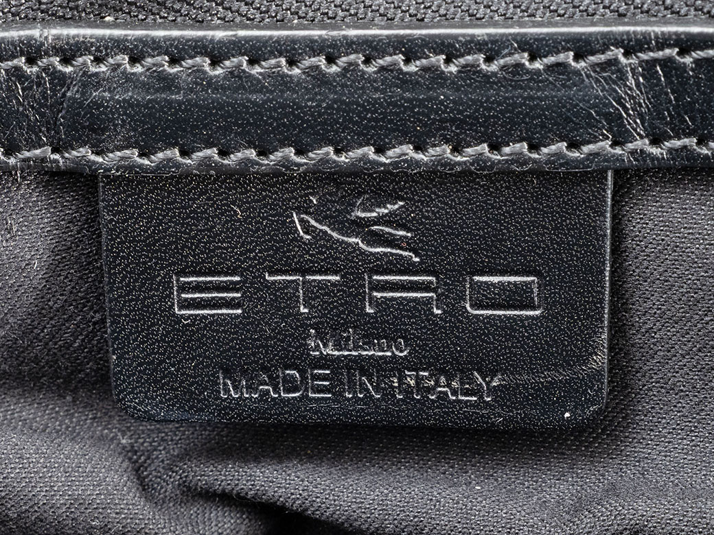 エトロ ビジネスバッグ 0H763 8007 PVC レザー ネイビー メンズ