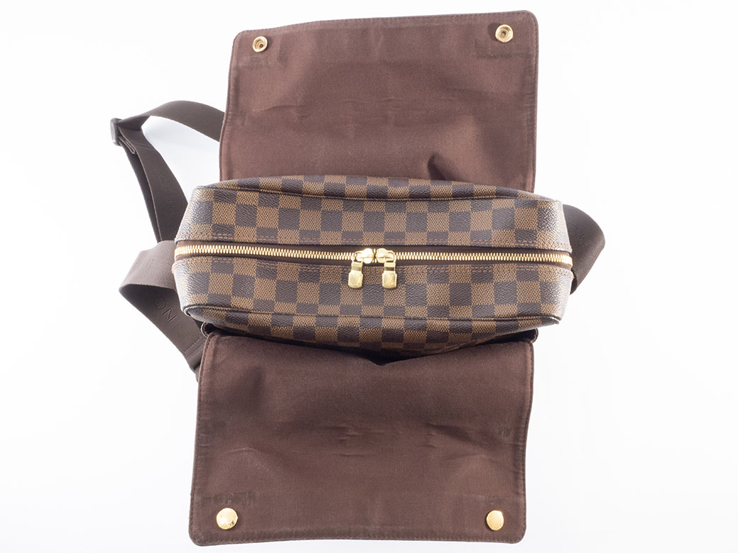 【美品】ルイヴィトン　ナヴィグリオ　ダミエ・エベヌ　ショルダーバッグ LOUIS VUITTON（ルイ・ヴィトン） 【極美品】ルイヴィトン ダミエ