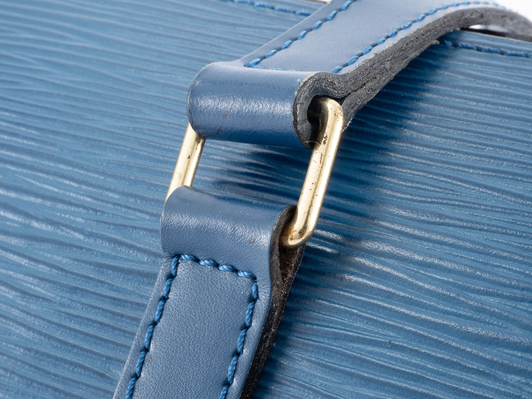 本物 ルイヴィトン LOUIS VUITTON LV スフロ MM エピ レザー 2WAY ショルダーバッグ ハンドバッグ アンディゴブルー M94375 ビトン バッグ 中古 スフロ ルイ ヴィトン バッグ 中古 エピ ブルー 円筒型 M52225