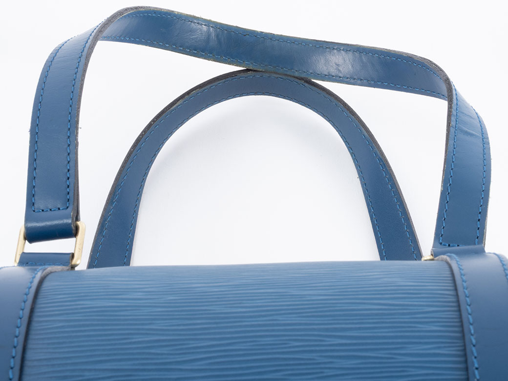 スフロ ルイヴィトン LOUIS VUITTON バッグ 中古 エピ ブルー 円筒型