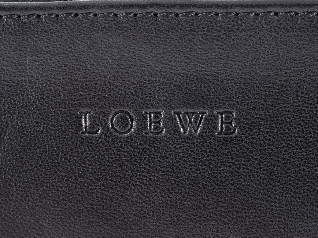 LOEWE（ロエベ） ファー ショルダーバッグ ファーxレザー ブラック