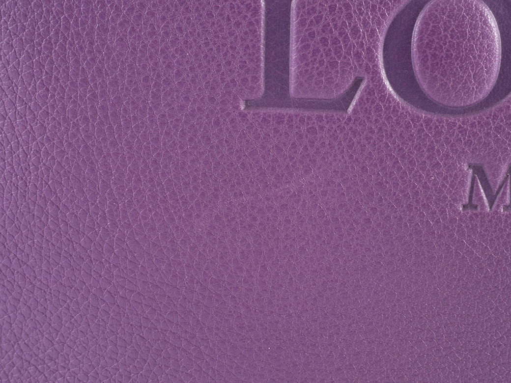ロエベ ヘリテージ トートバッグ 081010 レザー パープル レディース A4収納可 LOEWE 中古の画像