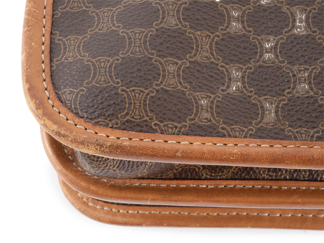 セリーヌ　ヴィンテージフラップショルダー　M08 程度B CELINE（セリーヌ） バッグ 中古 ショルダーバッグ マカダム フラップ