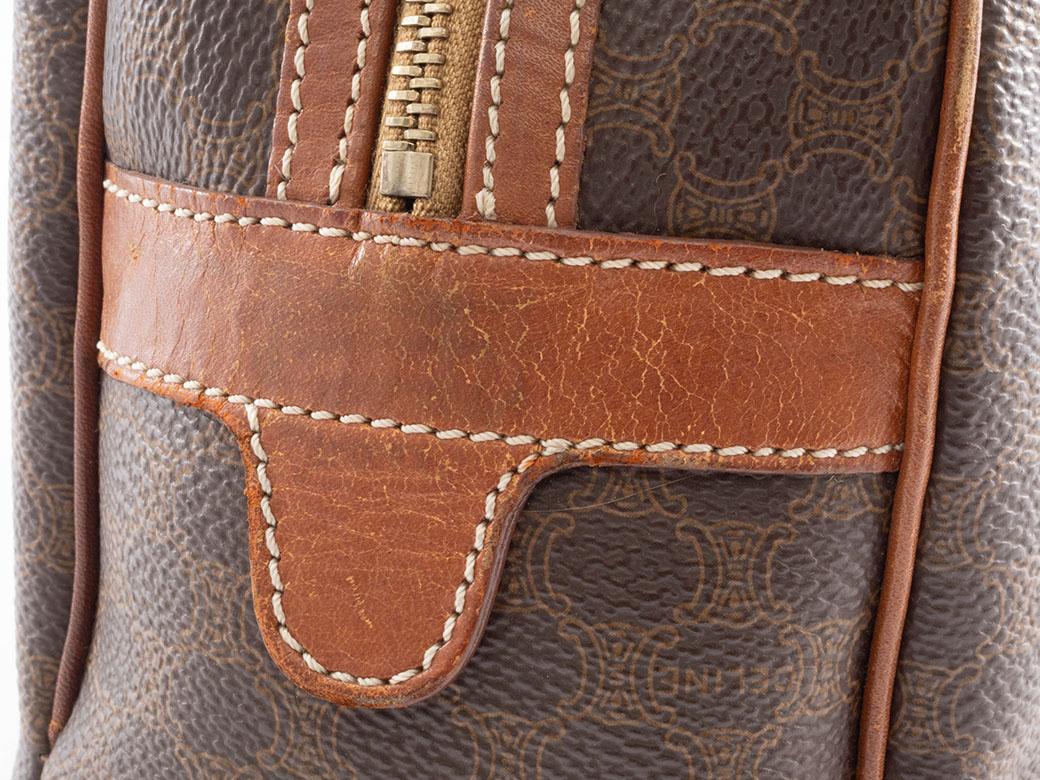 CELINE（セリーヌ） バッグ 中古 マカダム ハンドバッグ MC97 ブラウン
