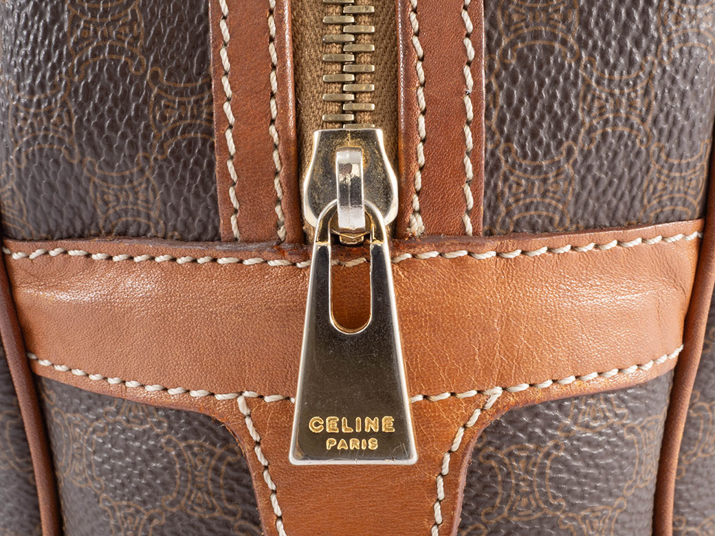 CELINE（セリーヌ） バッグ 中古 マカダム ハンドバッグ MC97 ブラウン