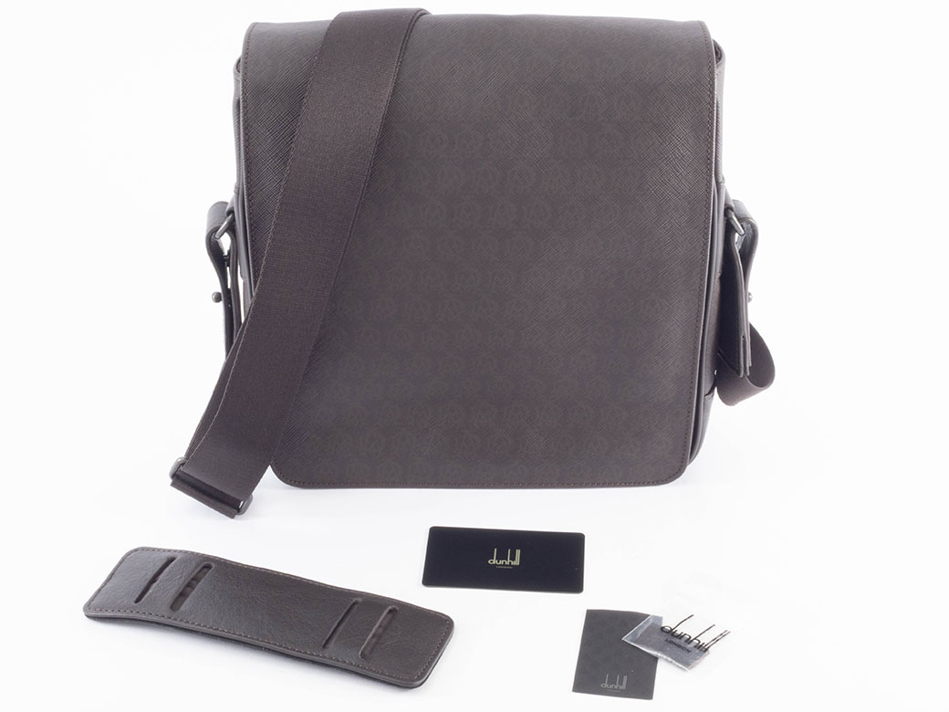 dunhill（ダンヒル） WINDSOR フラップ ショルダーバッグ L3N760B PVCx