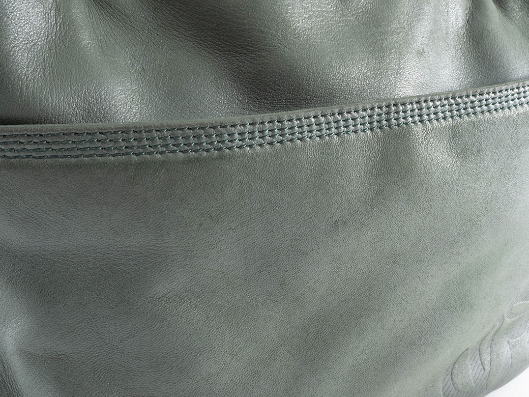 LOEWE（ロエベ） アナグラム ショルダーバッグ ラムレザー グリーン