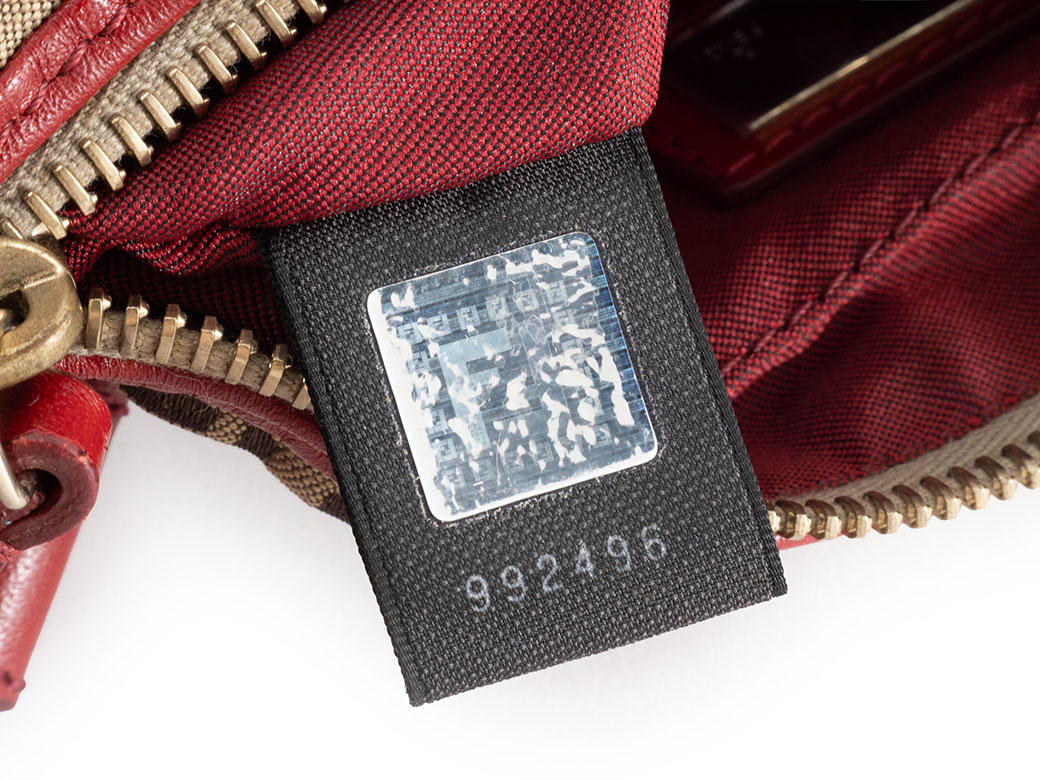 FENDI（フェンディ） バッグ ズッカ ズッキーノ レッド ベージュ