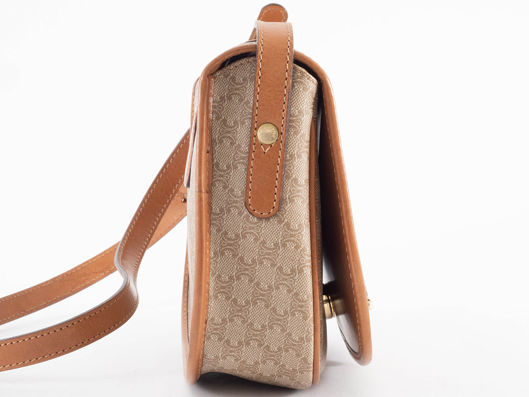 CELINE（セリーヌ） バッグ 中古 マカダム フラップ ショルダーバッグ