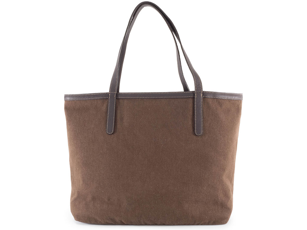 バーバリー リバーシブル トートバッグ キャンバス ブラウンxマルチ