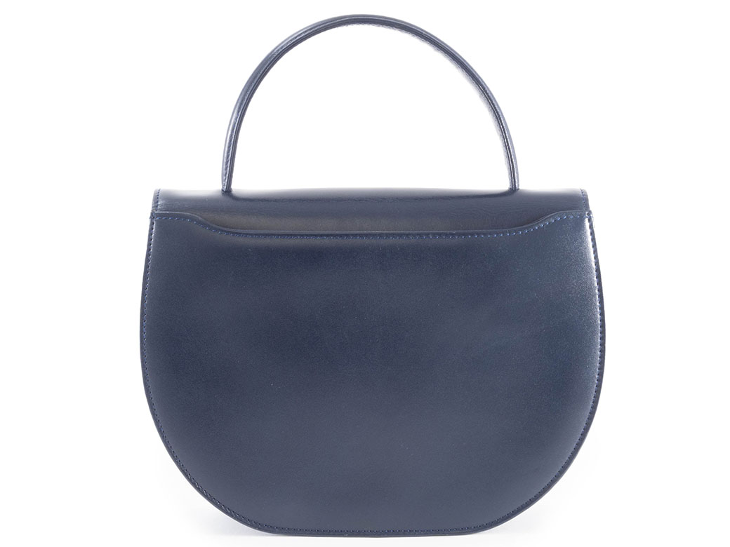 ジバンシー フラップ ハンドバッグ 940-4421-70 レザー ネイビー