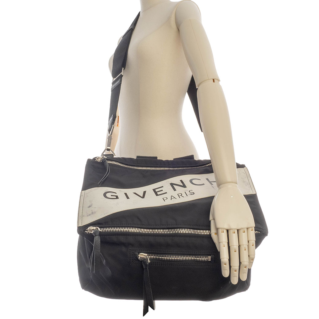 ジバンシー パンドラ ショルダーバッグ ナイロン ブラック メンズ 2WAY