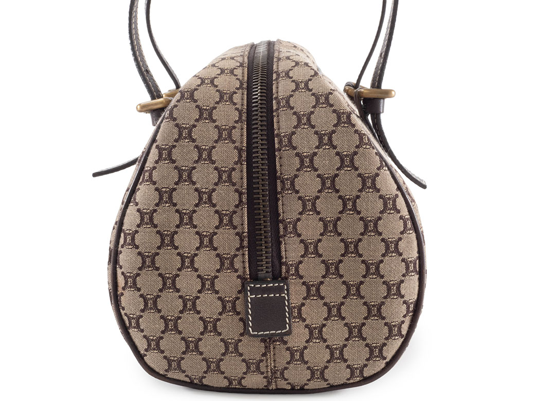 セリーヌ マカダムキャンバスハンド ハンドバッグ CE00/23 レザー