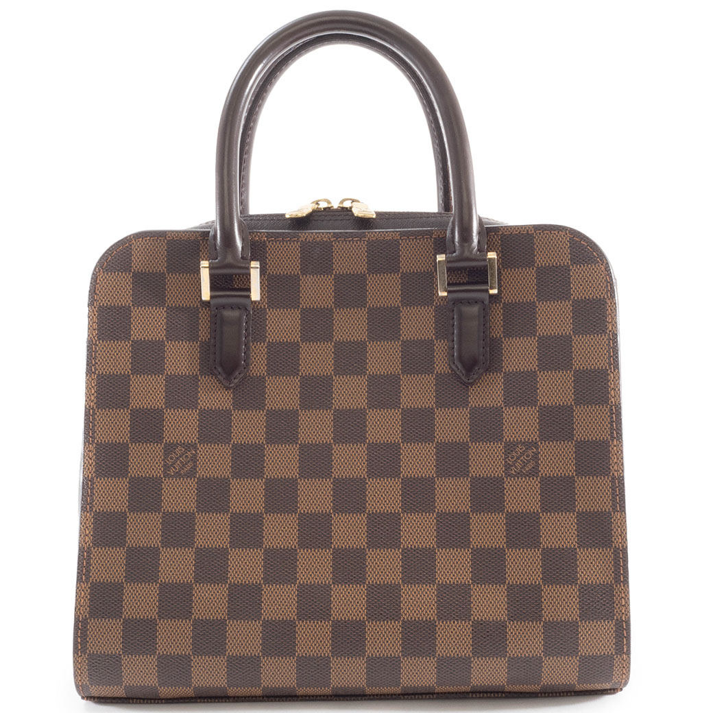 ルイヴィトン LOUIS VUITTON バッグ 中古 ダミエ エベヌ トリアナ ハンドバッグ N51155 小さめ