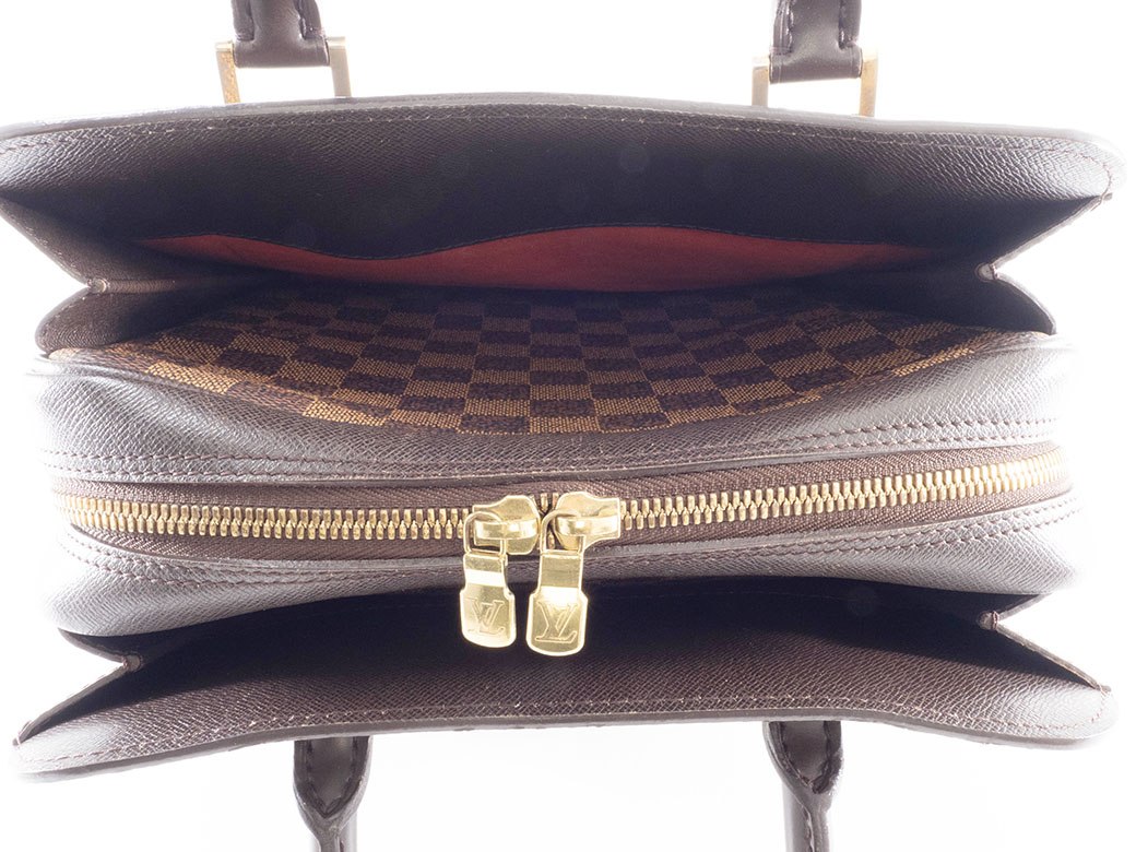 ルイヴィトン LOUIS VUITTON バッグ 中古 ダミエ エベヌ トリアナ ハンドバッグ N51155 小さめ_14