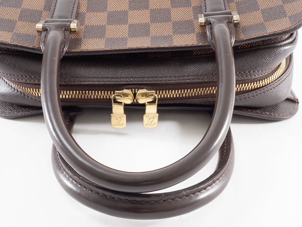 ルイヴィトン LOUIS VUITTON バッグ 中古 ダミエ エベヌ トリアナ ハンドバッグ N51155 小さめ_17
