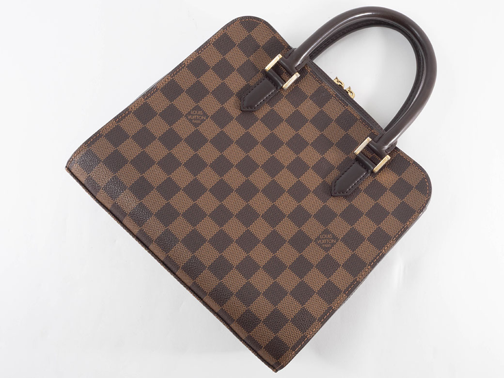 ルイヴィトン トリアナ ハンドバッグ N51155 ダミエエベヌキャンバス