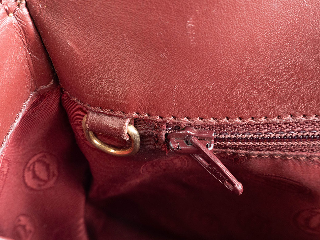 カルティエ マストライン フラップショルダー ショルダーバッグ レザー