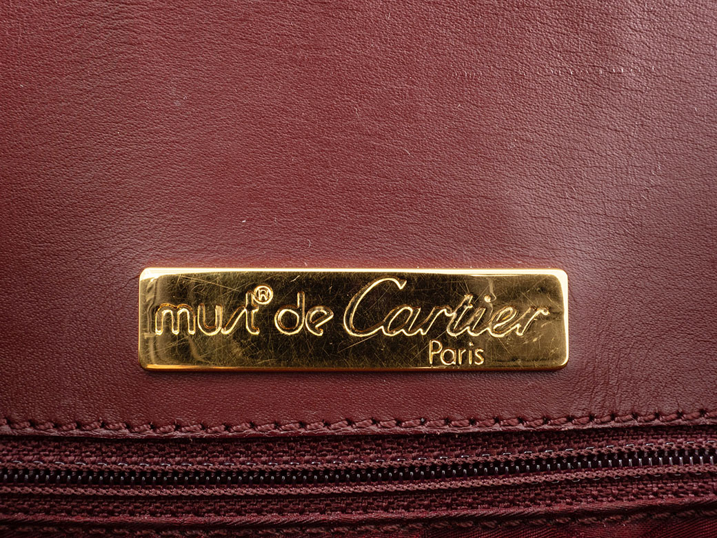 カルティエ マストライン フラップショルダー ショルダーバッグ レザー