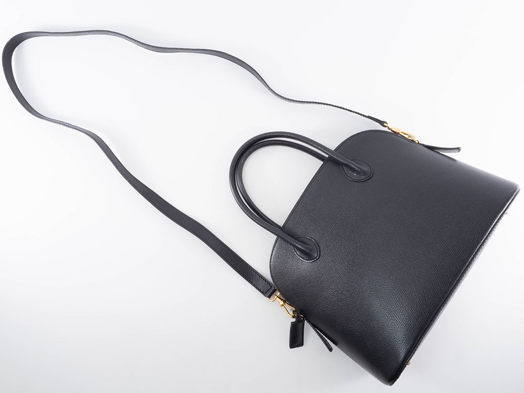 セリーヌ レザー ハンド ショルダー バッグ 2WAY ブラック 黒 セリーヌ レザー 2way トートバッグ ショルダーバッグ ブラック 黒