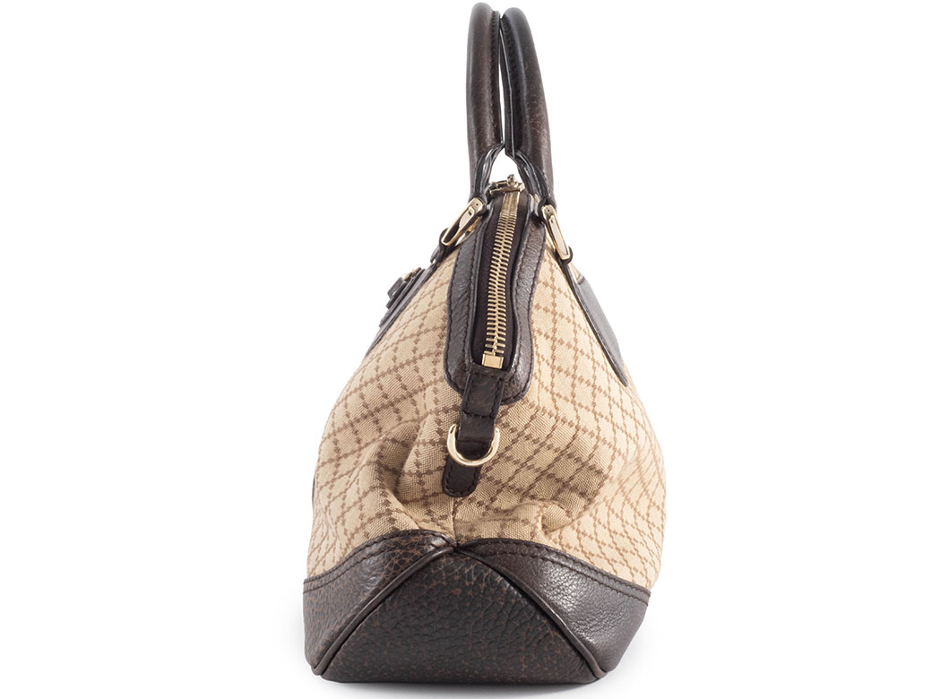 グッチ ディアマンテ ハンドバッグ 247286 キャンバスxレザー ベージュ