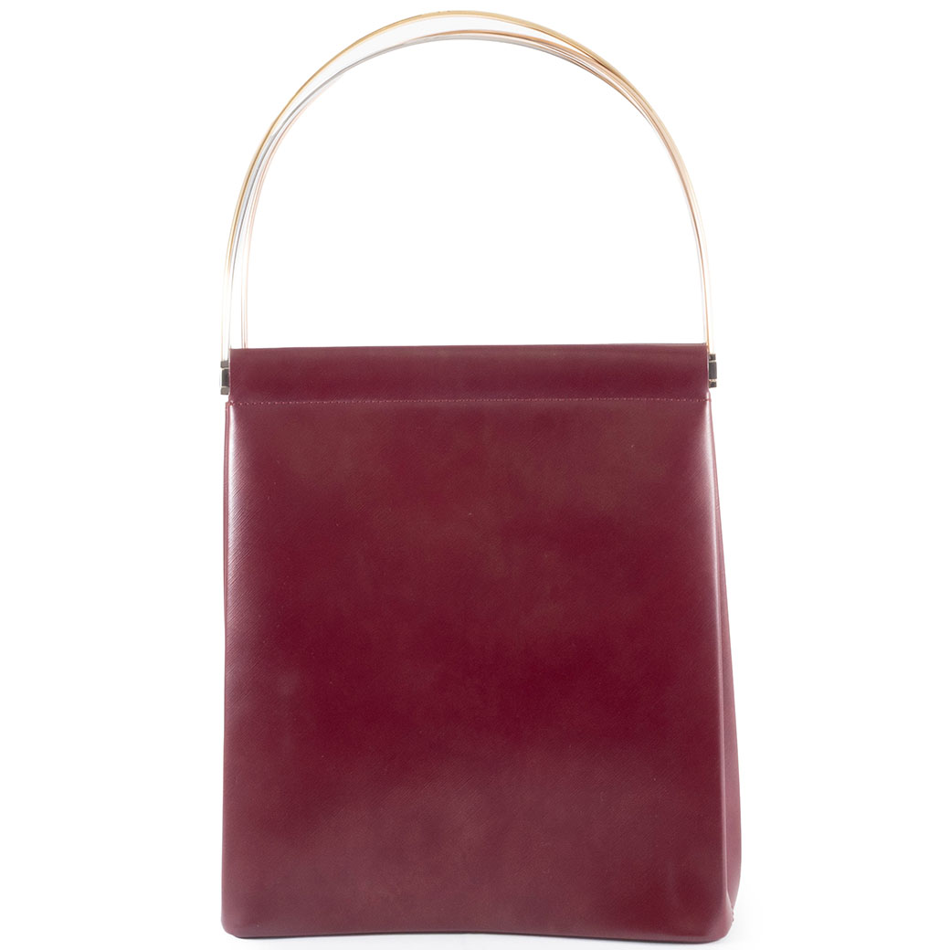 Cartier（カルティエ） トリニティ ハンドバッグ レザー ボルドー