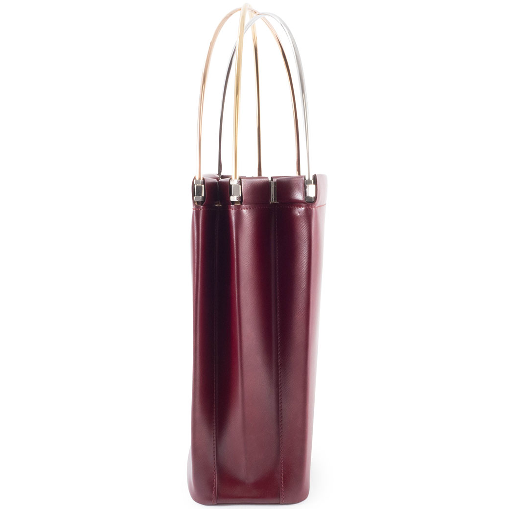 Cartier（カルティエ） トリニティ ハンドバッグ レザー ボルドー