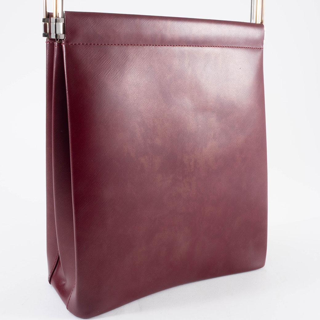 Cartier（カルティエ） トリニティ ハンドバッグ レザー ボルドー