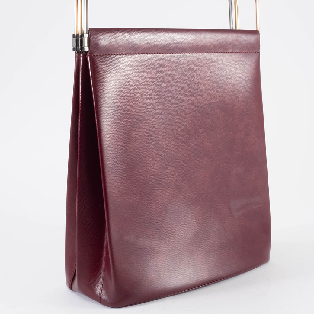 Cartier（カルティエ） トリニティ ハンドバッグ レザー ボルドー