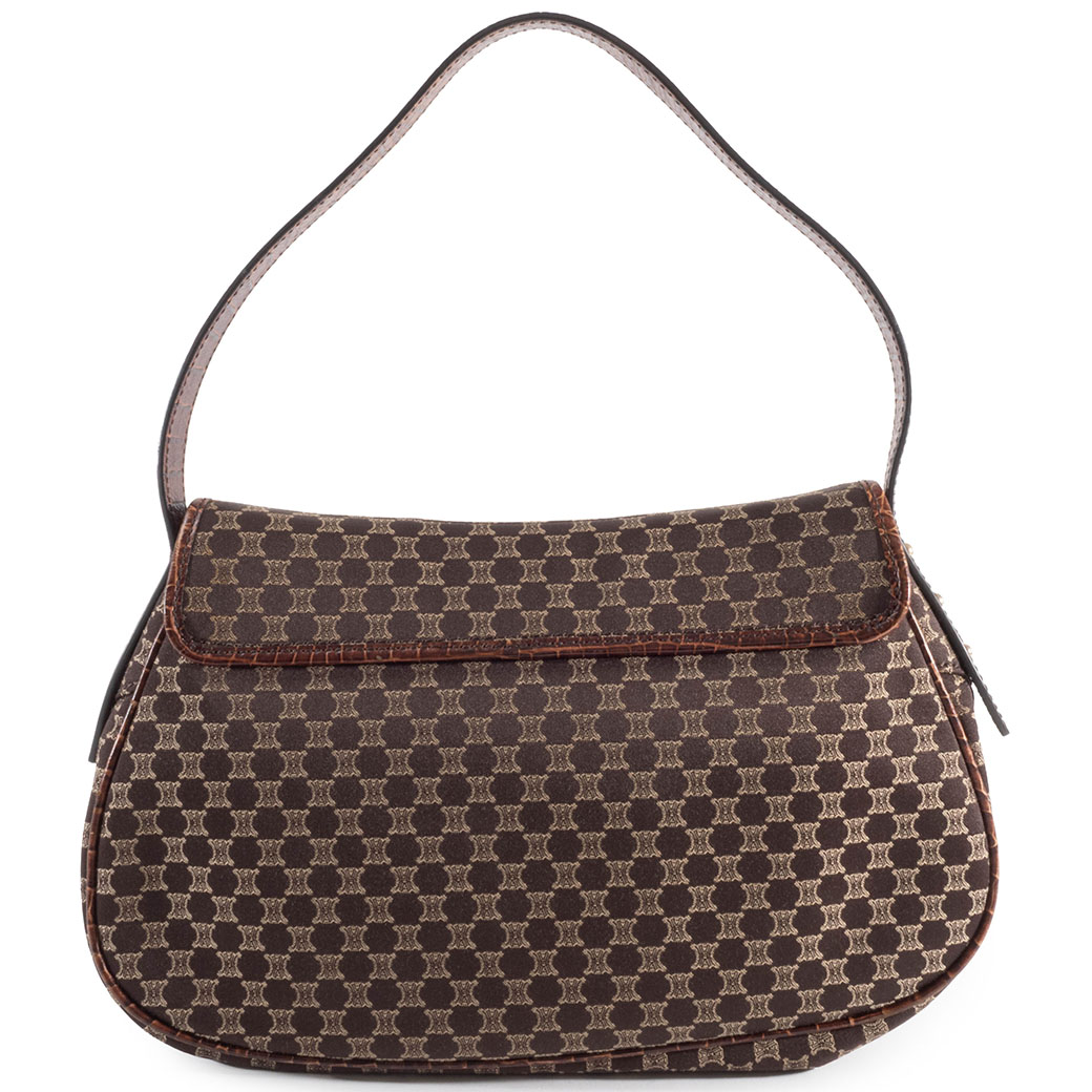 CELINE ダークブラウン レザー ハンドバッグ　スモールリング 楽天市場】【最大2万円OFFクーポン対象・12/23～25限定】CELINE