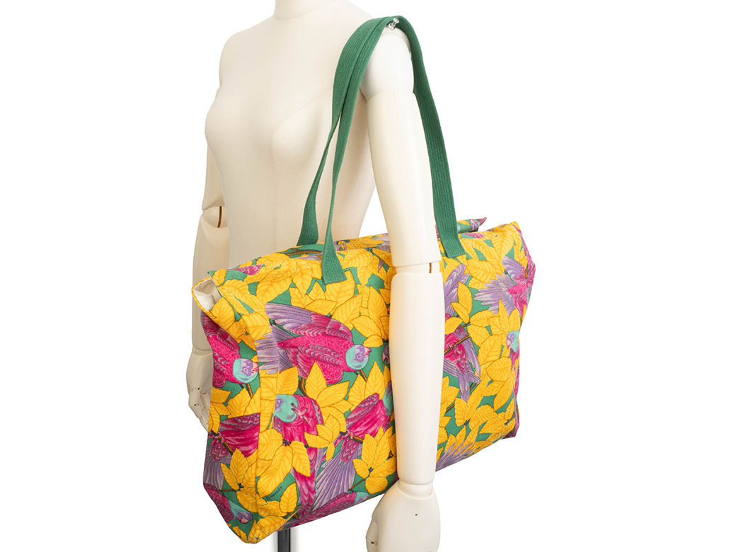 エルメス ヴィンテージ キャンバストート トートバッグ マルチカラー