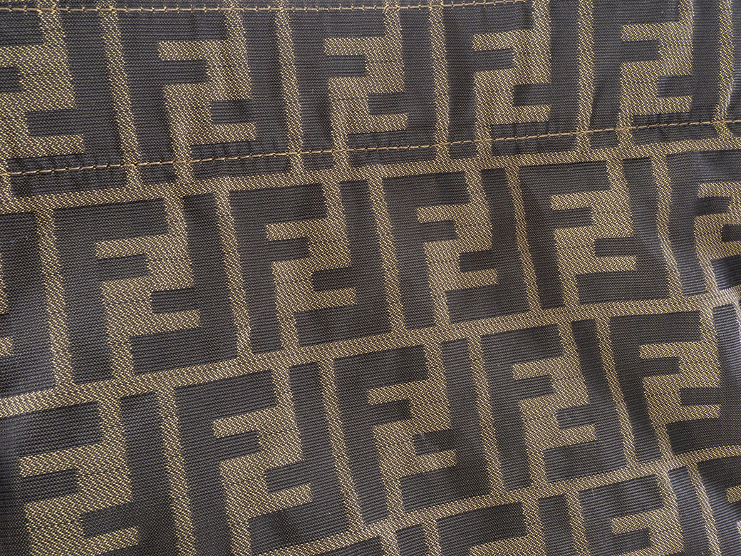 フェンディ ズッカ 折り畳みバッグ トートバッグ ナイロンキャンバス