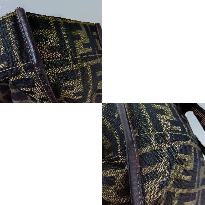 フェンディ ズッカ 折り畳みバッグ トートバッグ ナイロンキャンバス