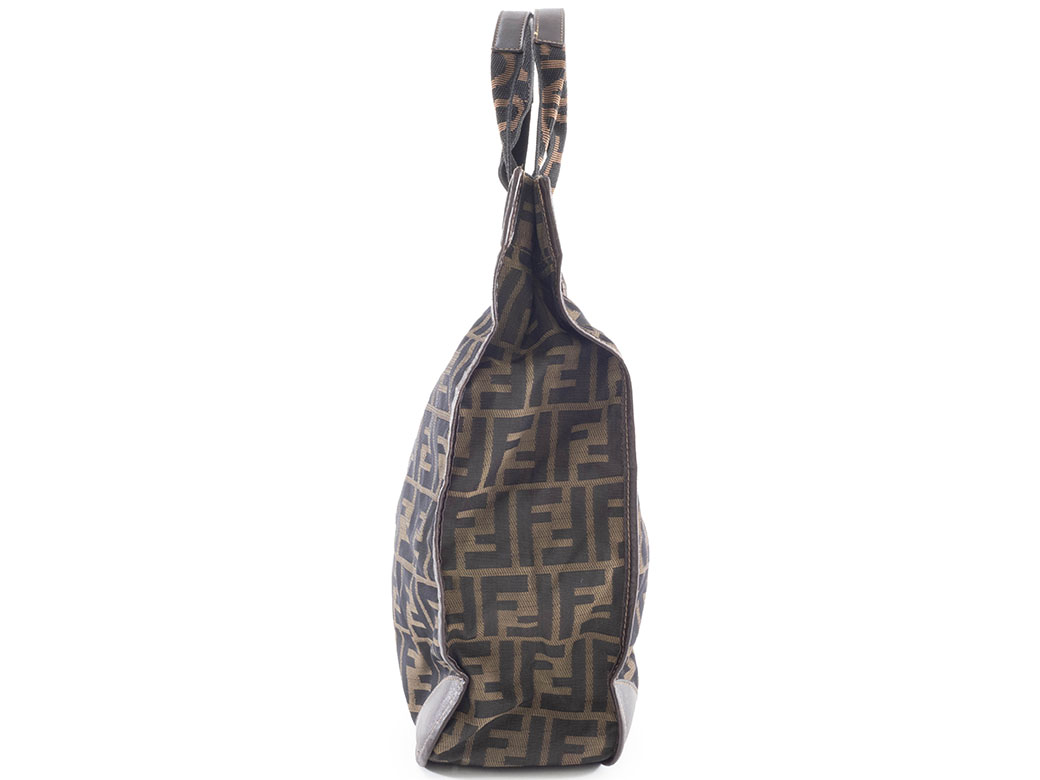 フェンディ ズッカ 折り畳みバッグ トートバッグ ナイロンキャンバス