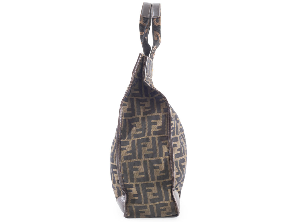 フェンディ ズッカ 折り畳みバッグ トートバッグ ナイロンキャンバス