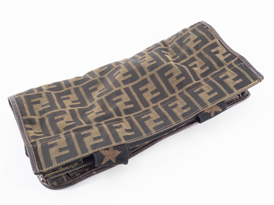 フェンディ ズッカ 折り畳みバッグ トートバッグ ナイロンキャンバス