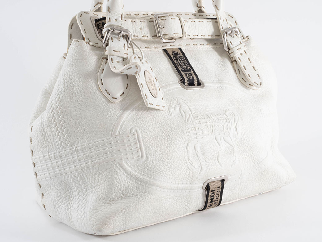 フェンディ セレリア ヴィラボルゲーゼ ハンドバッグ 8BN155 レザー