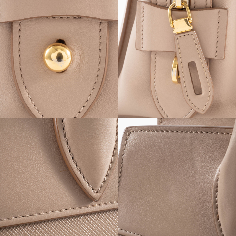 ※最終値下げ※ PRADA ベージュ ハンドバッグ　 エスプラナード ベージュ PRADA（プラダ） バッグ 中古 2way ショルダーバッグ エスプラナード