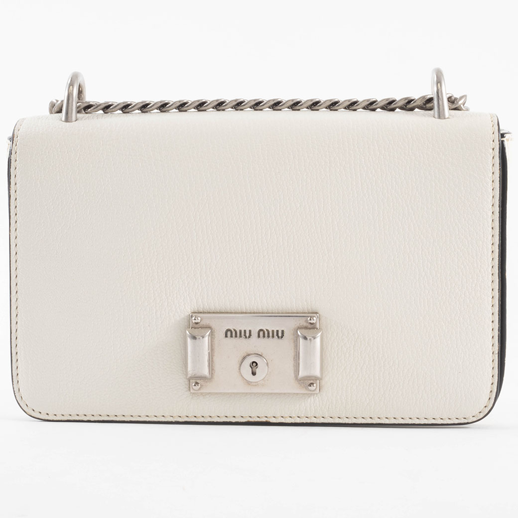 ミュウミュウ マドラス チェーン ショルダーバッグ 5BD153 レザー