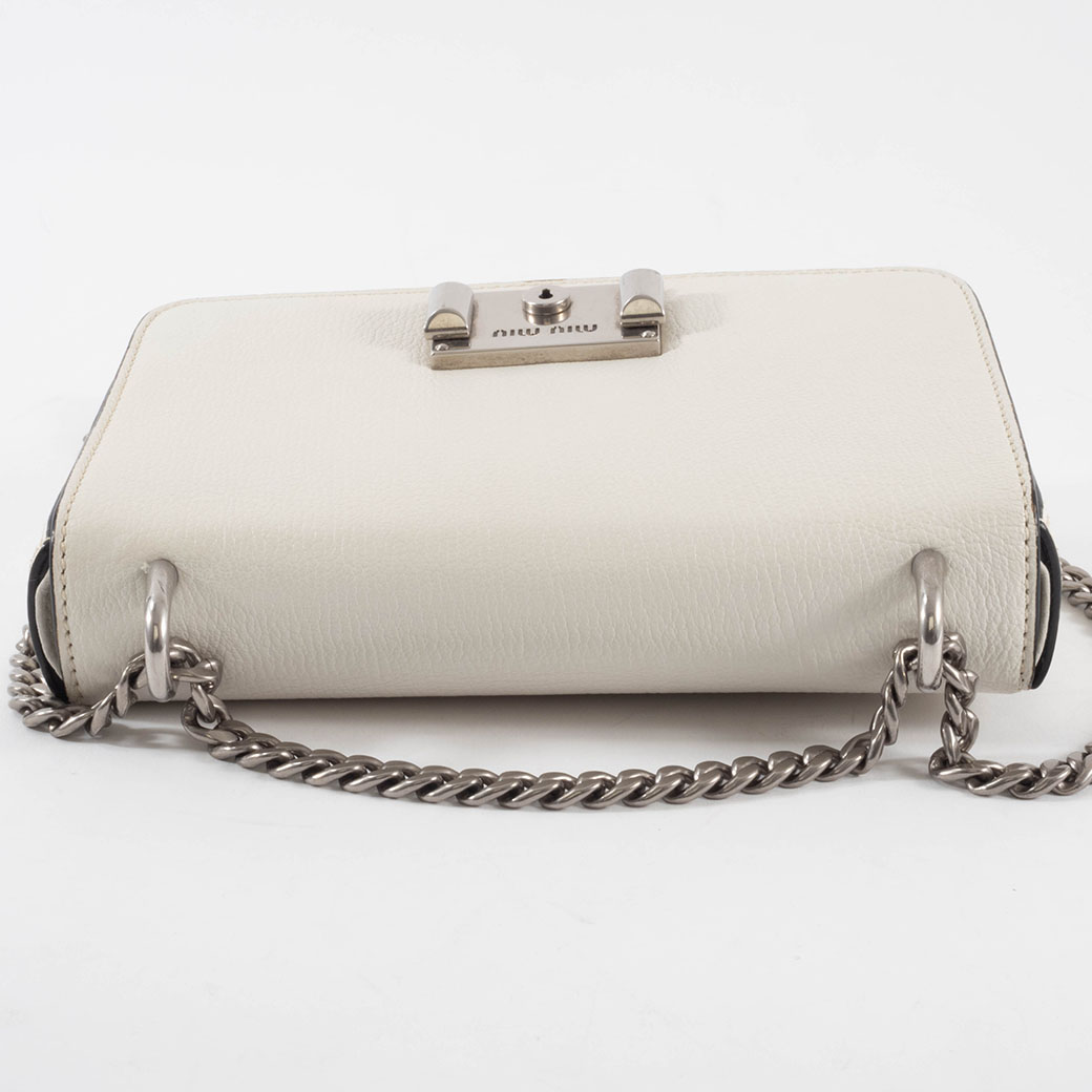 ミュウミュウ マドラス チェーン ショルダーバッグ 5BD153 レザー