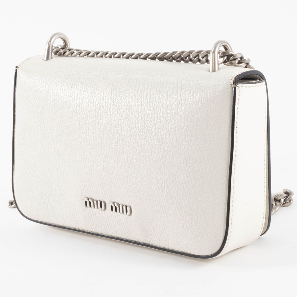 ミュウミュウ マドラス チェーン ショルダーバッグ 5BD153 レザー