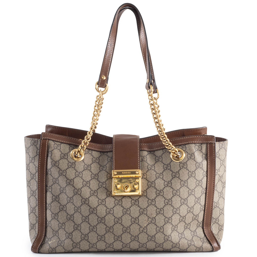 Padlock グッチ バッグ ショルダー 中古 レディース パドロック GG