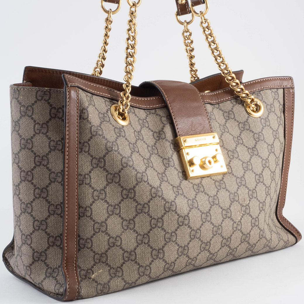 Padlock グッチ バッグ ショルダー 中古 レディース パドロック GG
