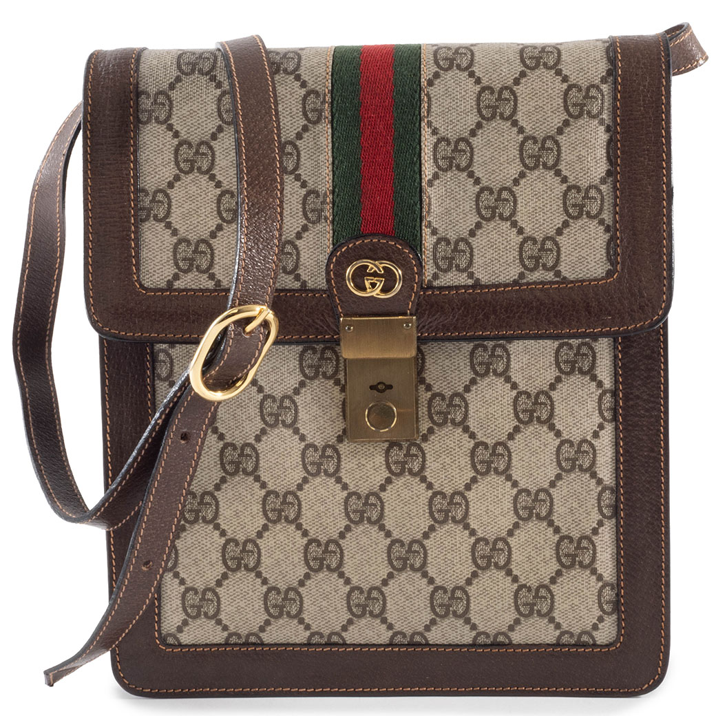 グッチ グッチパフューム ショルダーバッグ GGスプリームxレザー