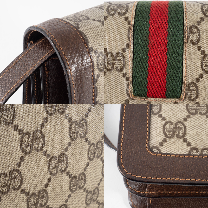 グッチ グッチパフューム ショルダーバッグ GGスプリームxレザー